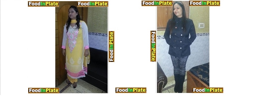 CLIENT, BEFORE AND AFTER WEIGHT LOSS   : DIETICIAN PRERNA CLINIC